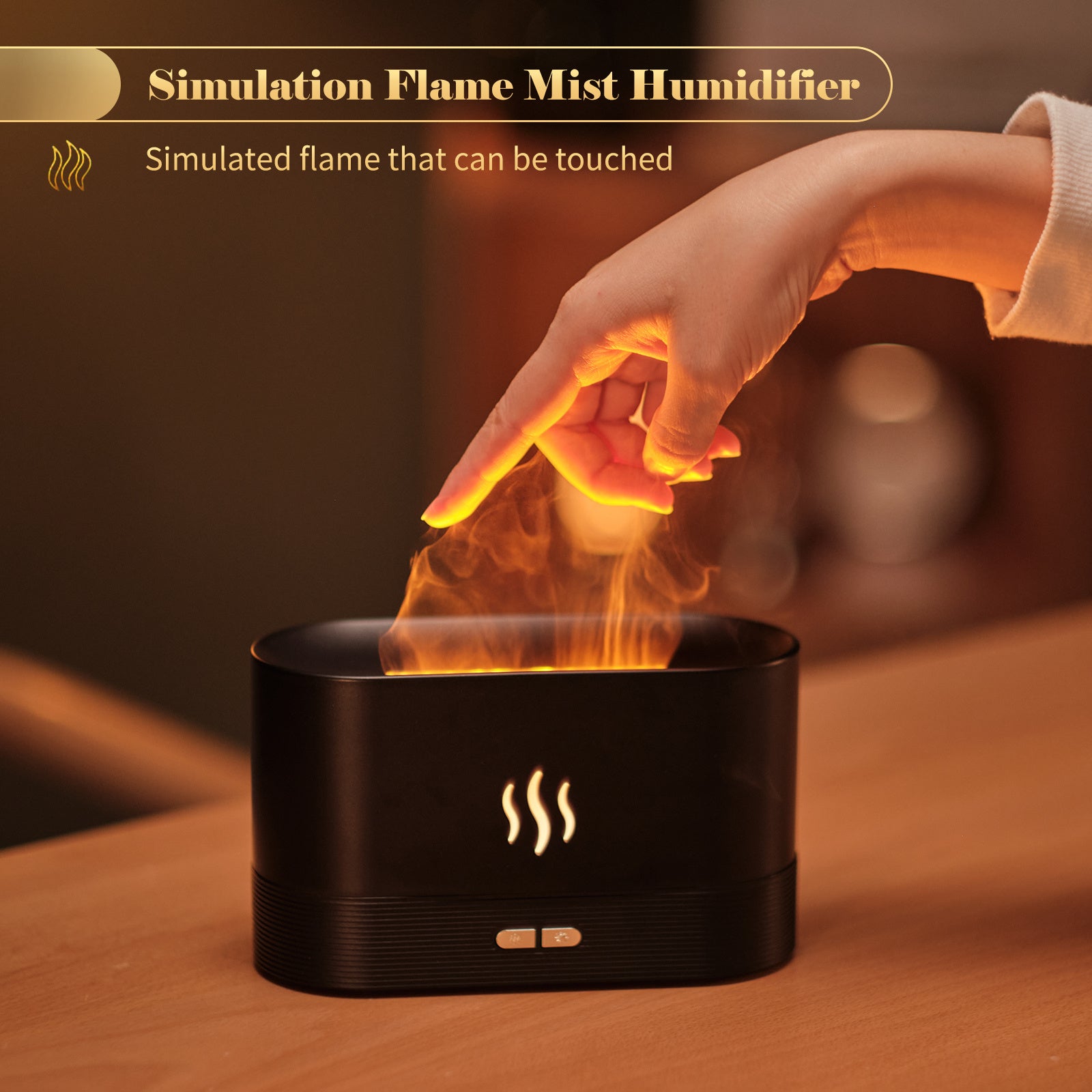 Aroma Diffuser With Flame Light