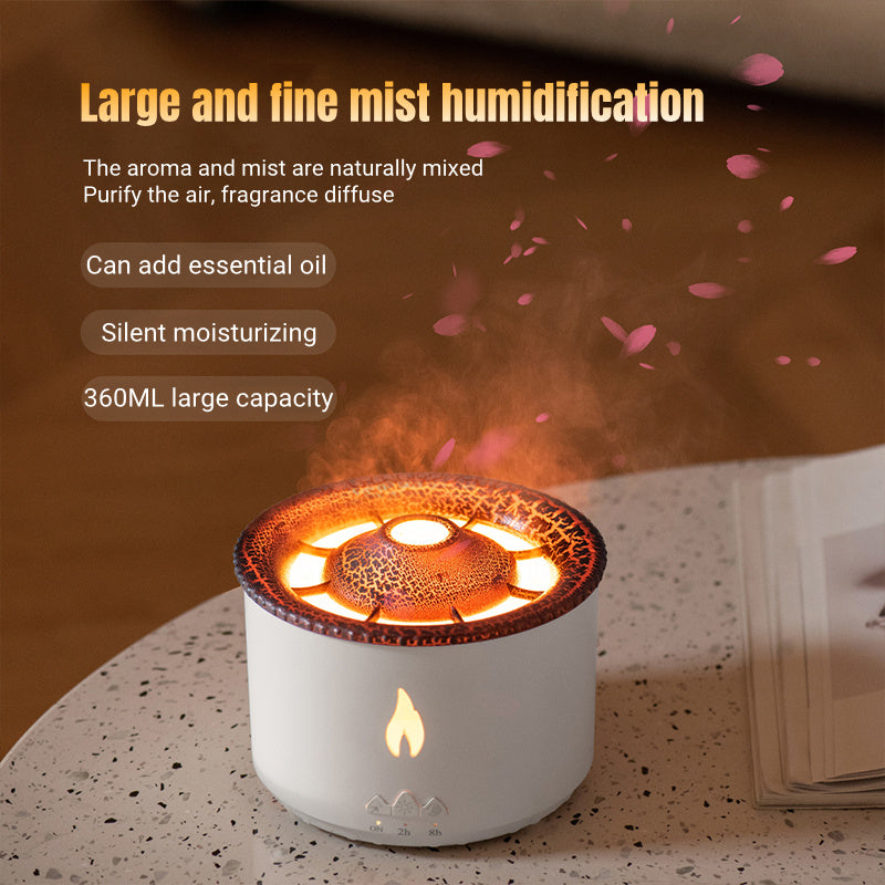 Ultrasonic Volcano Aromatherapy Essential Oil Humidifier